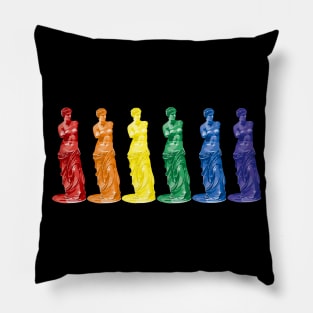 Rainbow Venus De Milos Pillow