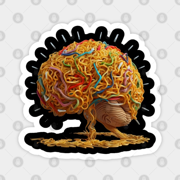 Noodle Brainstorm, Thinknoodles Magnet by SimpliPrinter