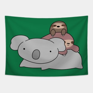 Koala and Sloths Tapestry