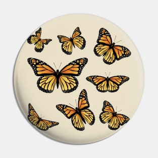 Orange butterflies Pin