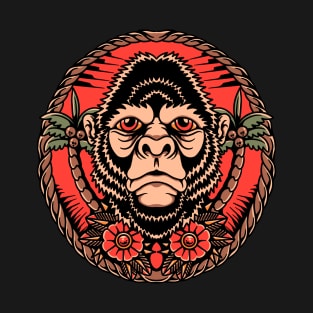 summer monkey tattoo T-Shirt