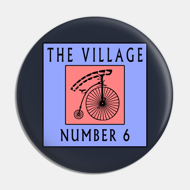 The Village - The Prisoner - Number 6 Pin by Lyvershop