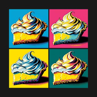 Pop Lemon Meringue pie Art - French Cuisine Culinary T-Shirt