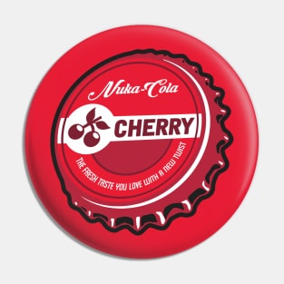 Vintage Atomic Cherry Soda Bottlecap Pin