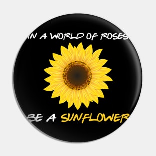 A Unique Art Of Sunflower With Amazing Saying Pin
