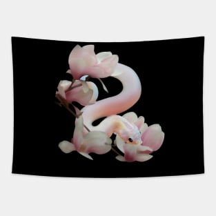 Hognose Snake and Magnolia Blossoms Tapestry