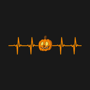 Halloween pumpkin heartbeat T-Shirt