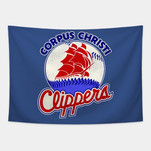 Defunct Corpus Christi Clippers Baseball Team Tapestry by Defunctland