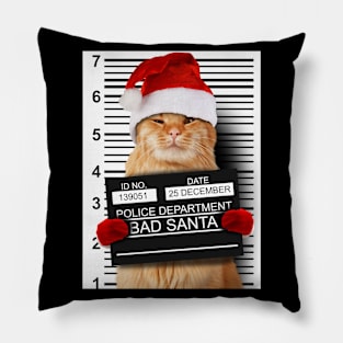 BAD SANTA CAT Pillow