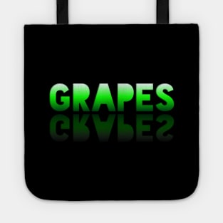 Grapes - Healthy Lifestyle - Foodie Food Lover - Graphic Typography Tote