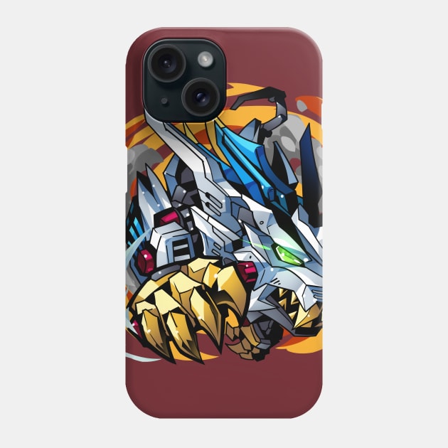 Wild White Tiger Like Robot from Japan Phone Case by Ashmish