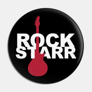 Electric guitar rock starr Pin