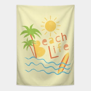 Beach Life. Typography design Tapestry