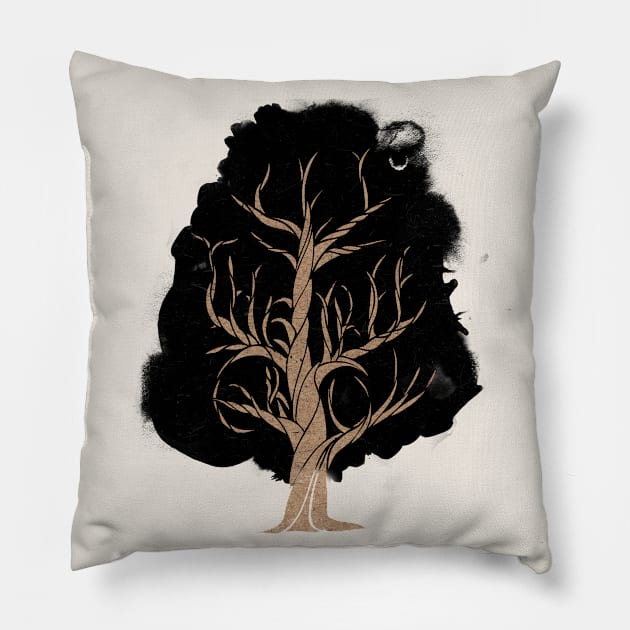 Let The Tree Grow Pillow by astronaut