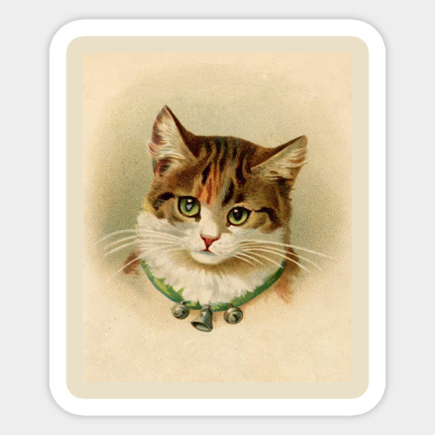 Jingle Cat Jinglebell Cat Sticker Teepublic