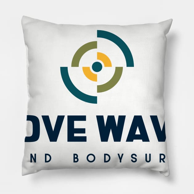 bodysurf and design Pillow by bodyinsurf