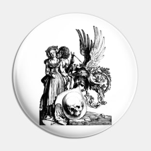 Coat of Arms with a Skull - Albrecht Dürer Pin