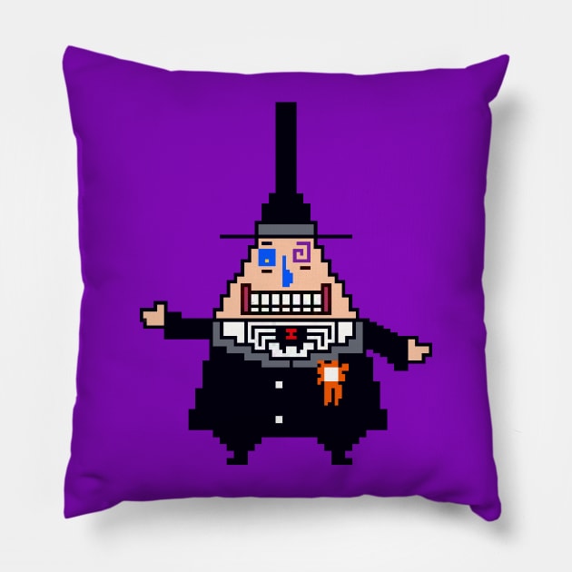 Mayor pixelated Pillow by pookiemccool