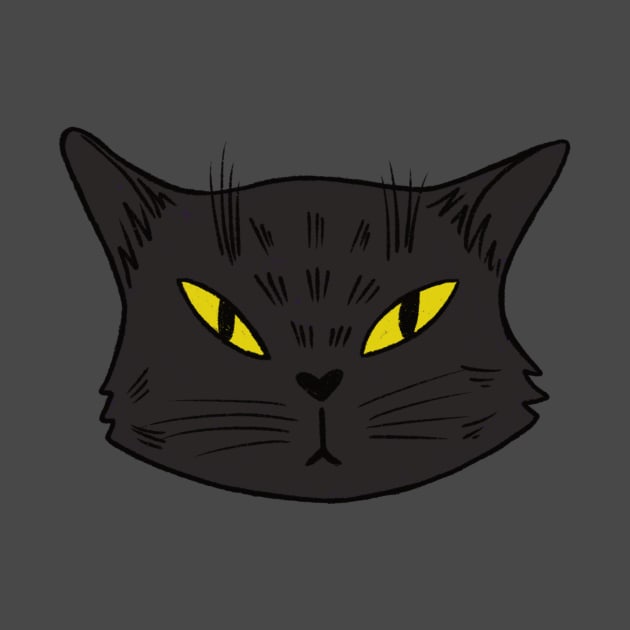 Portrait of a disgruntled cat by Zjuka_draw