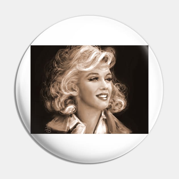 Marilyn Sepia Pin by Angie Braun