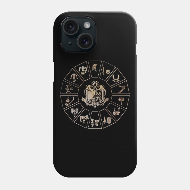 MHW Weapon Wheel Phone Case by CCDesign