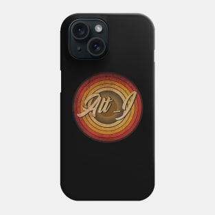 arjunthemaniac,circle retro faded Alt-J Phone Case