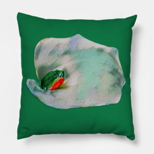 Portrait of a Colombian Tree Frog King Pillow