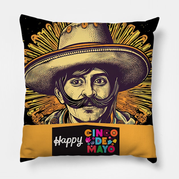 Cinco de Mayo Fiesta Pillow by Oddities Outlet