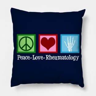 Peace Love Rheumatology Pillow