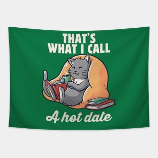 Hot Date Cute Funny Cat Gift Tapestry