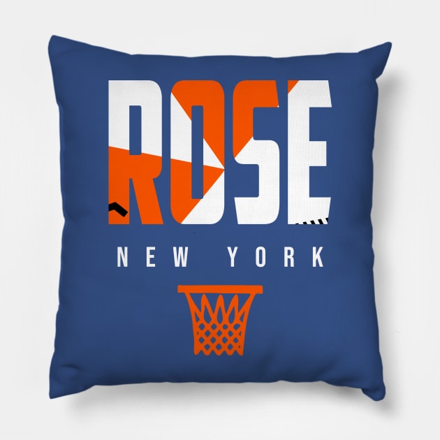 Rose New York Basketball Warmup Pillow by funandgames