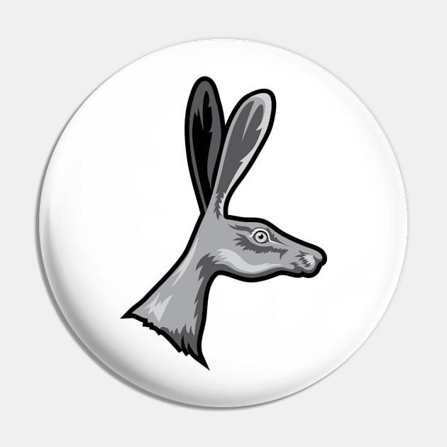 Gray Rabbit Pin by SWON Design