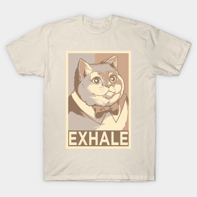 Exhale Heavy Breathing Cat T Shirt Teepublic