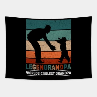 Vintage Fathers Day Father LegenFather World's Coolest Father Tapestry