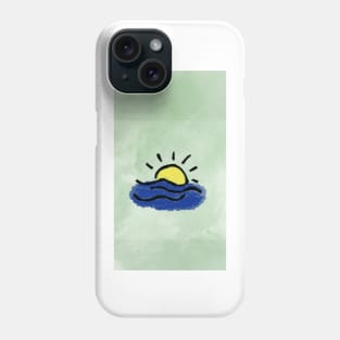 Sun And sea waves Phone Case