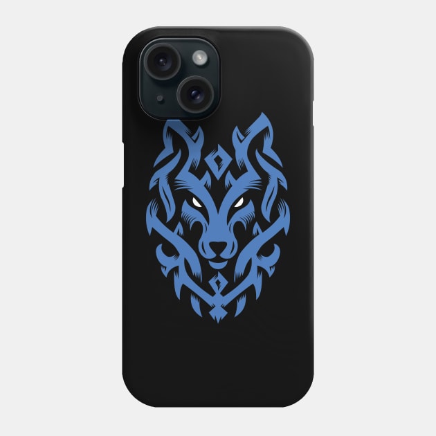 Wolf Tribal Ornament lovely blend drawing cute cool colorful Phone Case by Okuadinya