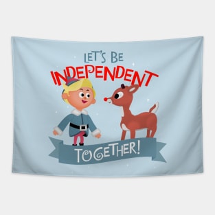 Independent Together - Hermey and Rudolph Tapestry