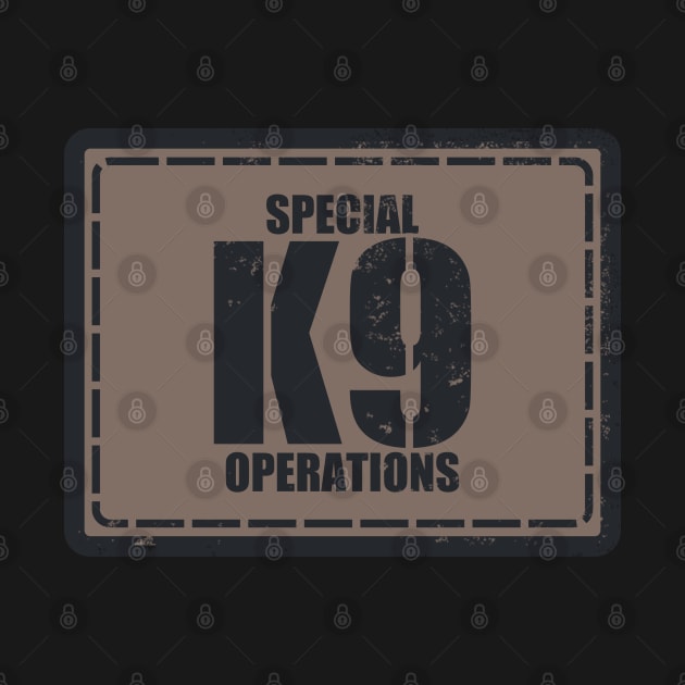 K9 Special Operations Subdued Patch (Distressed) by TCP