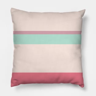 An incomparable blend of Faded Pink, Powder Blue, Misty Rose and Carnation stripes. Pillow