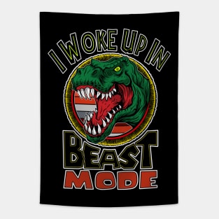 I Woke Up In Beast Mode Tapestry