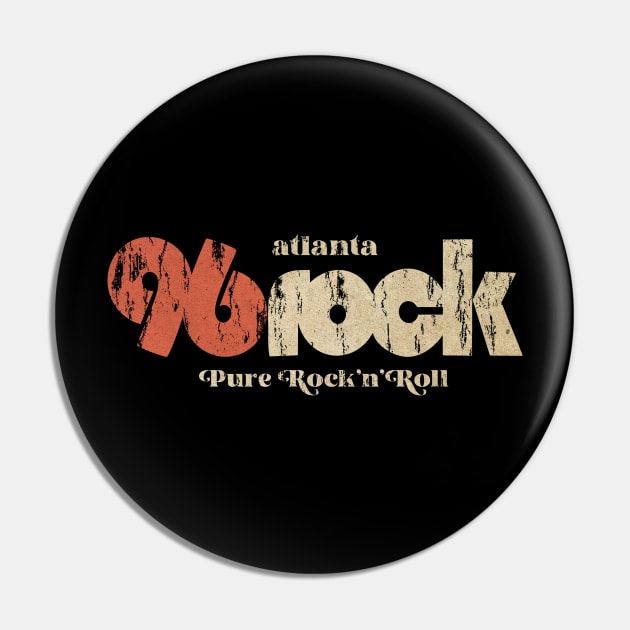 Vintage 96 Rock Radio Pin by provokta art.directory