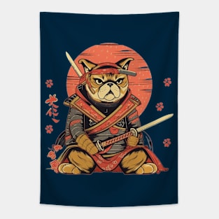 Samurai Dog Tapestry