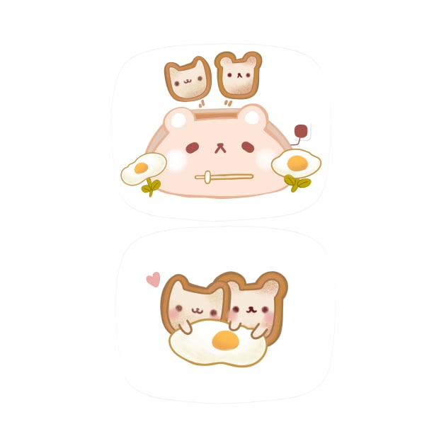 Eggy toast cuddles by Rinco Ronki