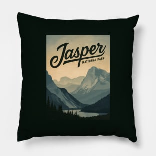 Jasper National Park, Vintage Pillow