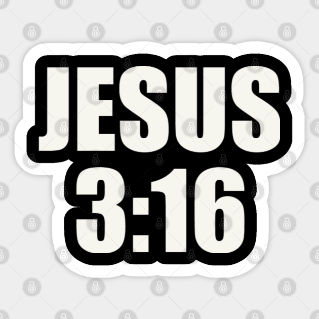 Jesus 3:16 - Jesus - Sticker