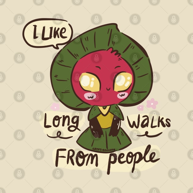 Introvert Flatwoods Monster I Like Long Walks From People Cute Cryptids by gusniac