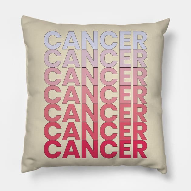 Cancer Zodiac Sign Pillow by gnomeapple