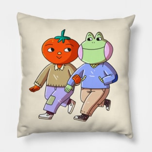 Frog and Tomato Pillow