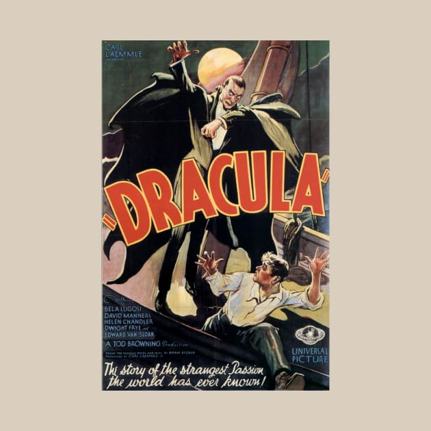 Classic Movie Monster Poster - Dracula by Starbase79