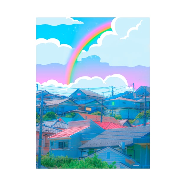 Rainbow town by funglazie